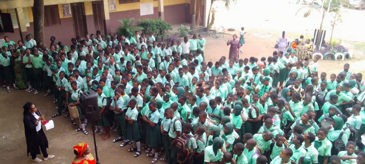 MMF training at ilupeju senior grammar school