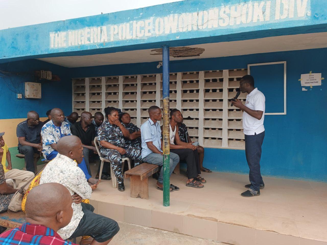 MMF Training at Oworoshoki Police Divisional Headquarters.